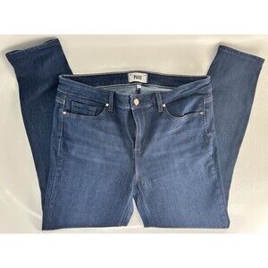 PAIGE Verdugo Ankle Skinny Jeans 32 Mid Rise Dark Wash